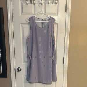 Emma & Michele Lavender Polka Dot Dress with pockets